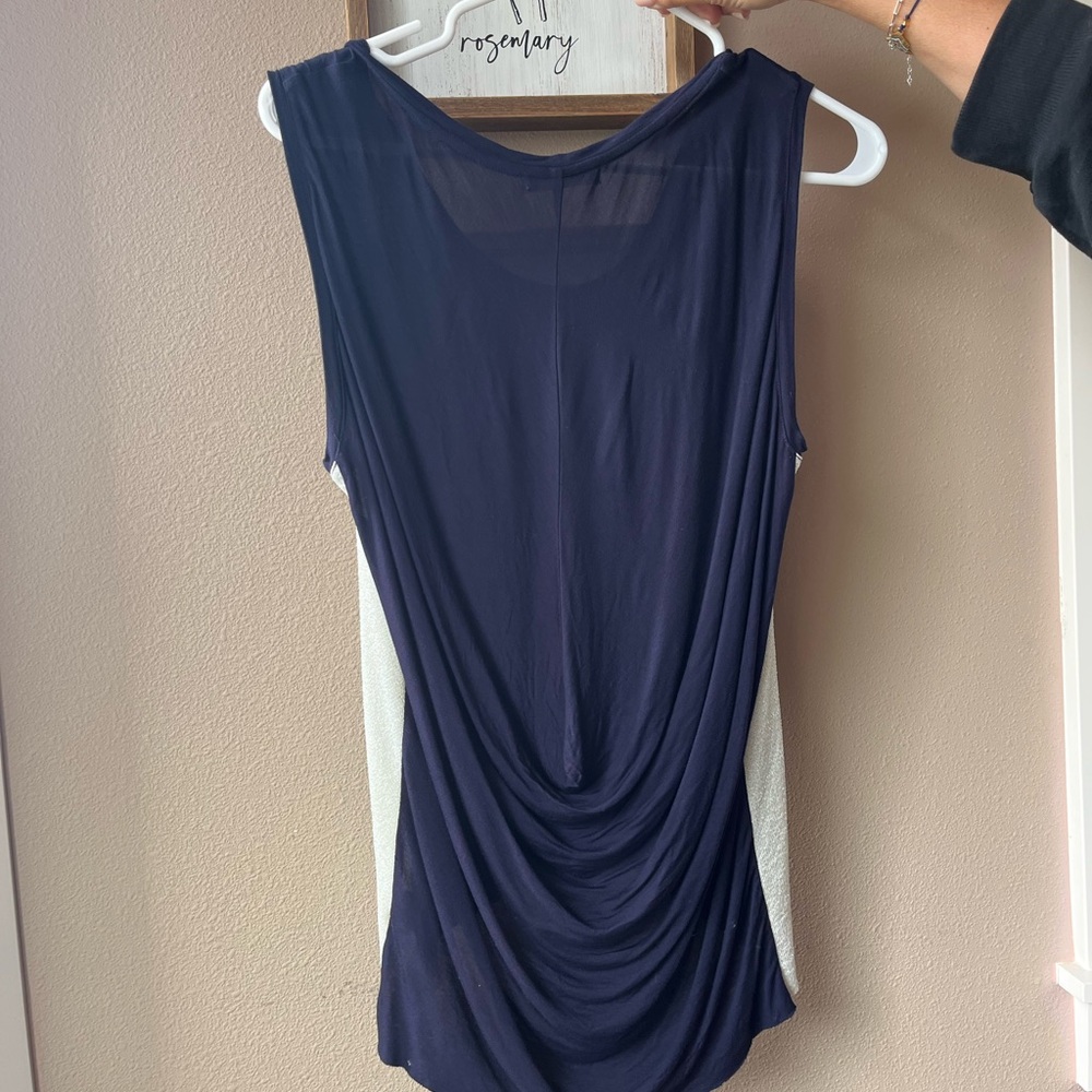 Vintage Blue top with shimmer detailing